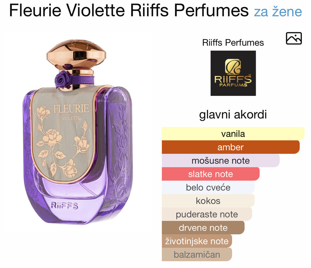 Fleurie Violette by Riiffs - Zahra Dubai Parfemi