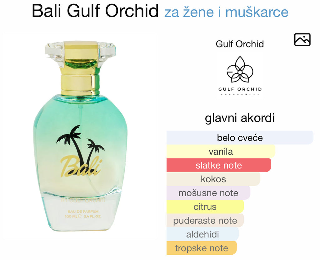 Bali by Gulf Orchid - Zahra Dubai Parfemi