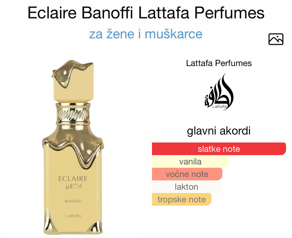 Eclaire Banoffi by Lattafa - Zahra Dubai Parfemi