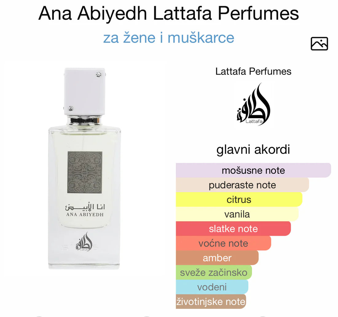 Ana Abiyedh by Lattafa 60ml EDP