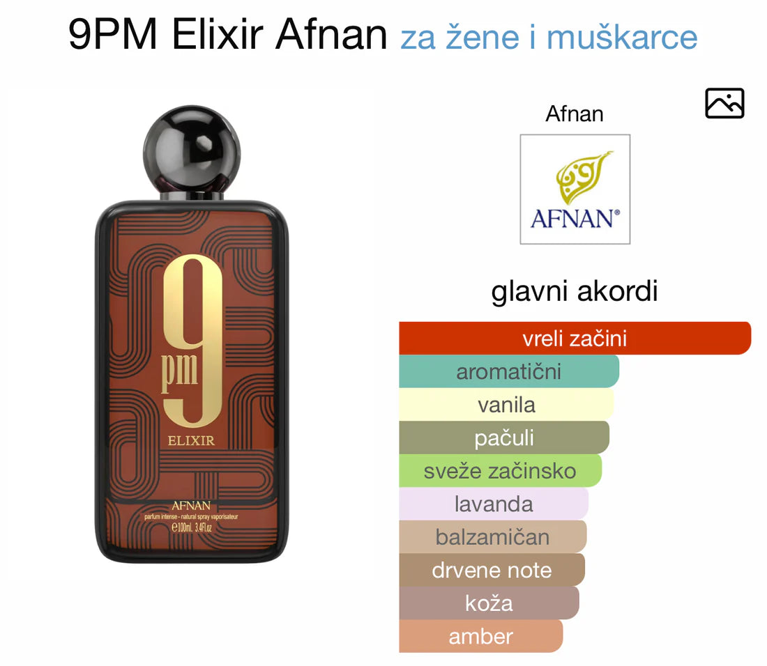9PM ELIXIR by Afnan 100ml EDP