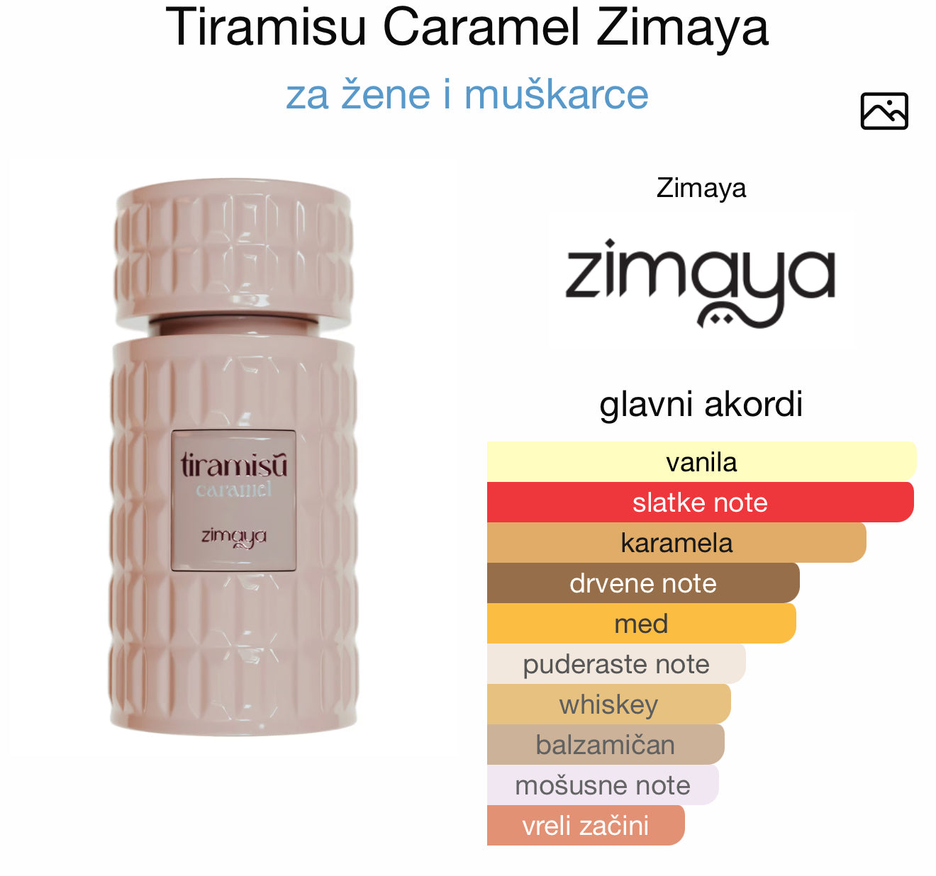 Tiramisu Caramel by Zimaya - Zahra Dubai Parfemi