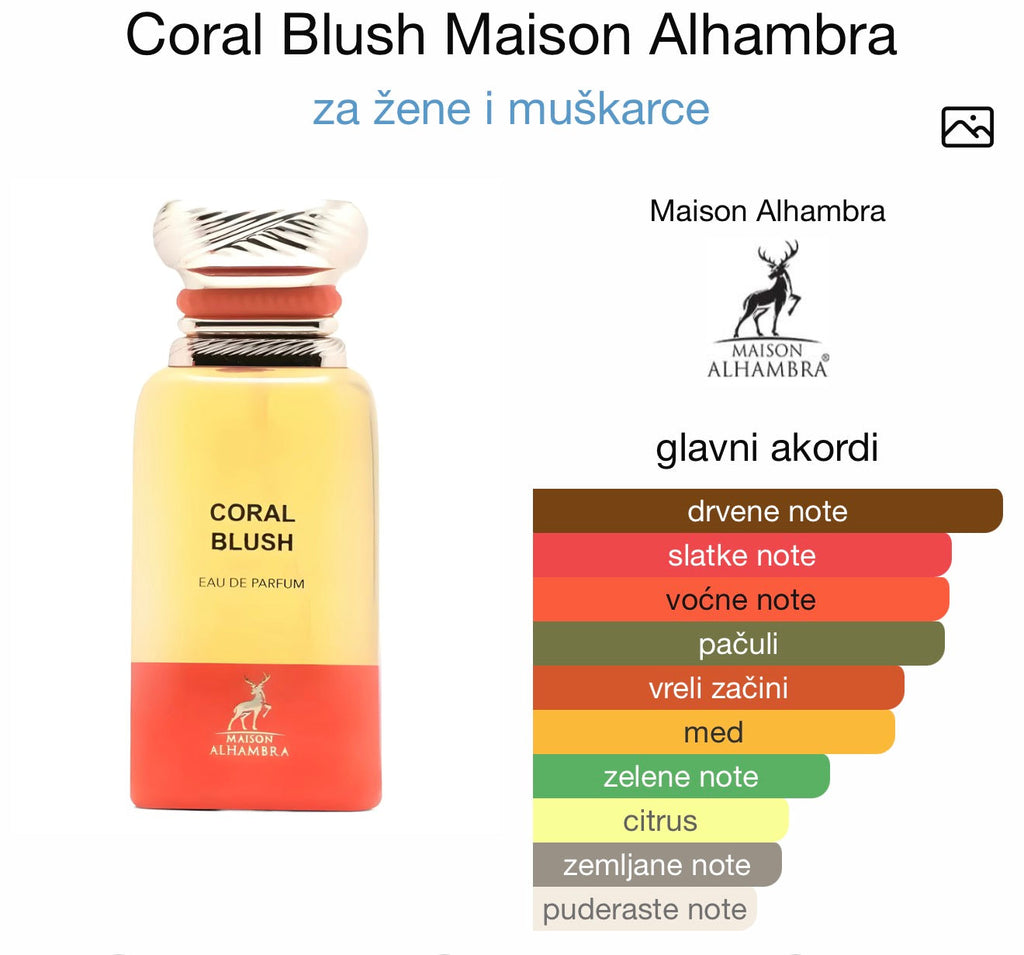Coral Blush by Maison Alhambra - Zahra Dubai Parfemi