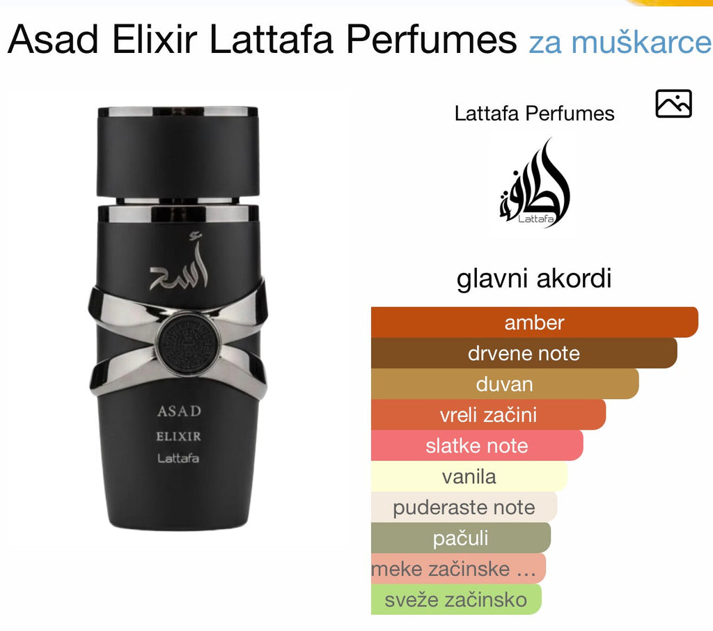 Asad Elixir by Lattafa - Zahra Dubai Parfemi