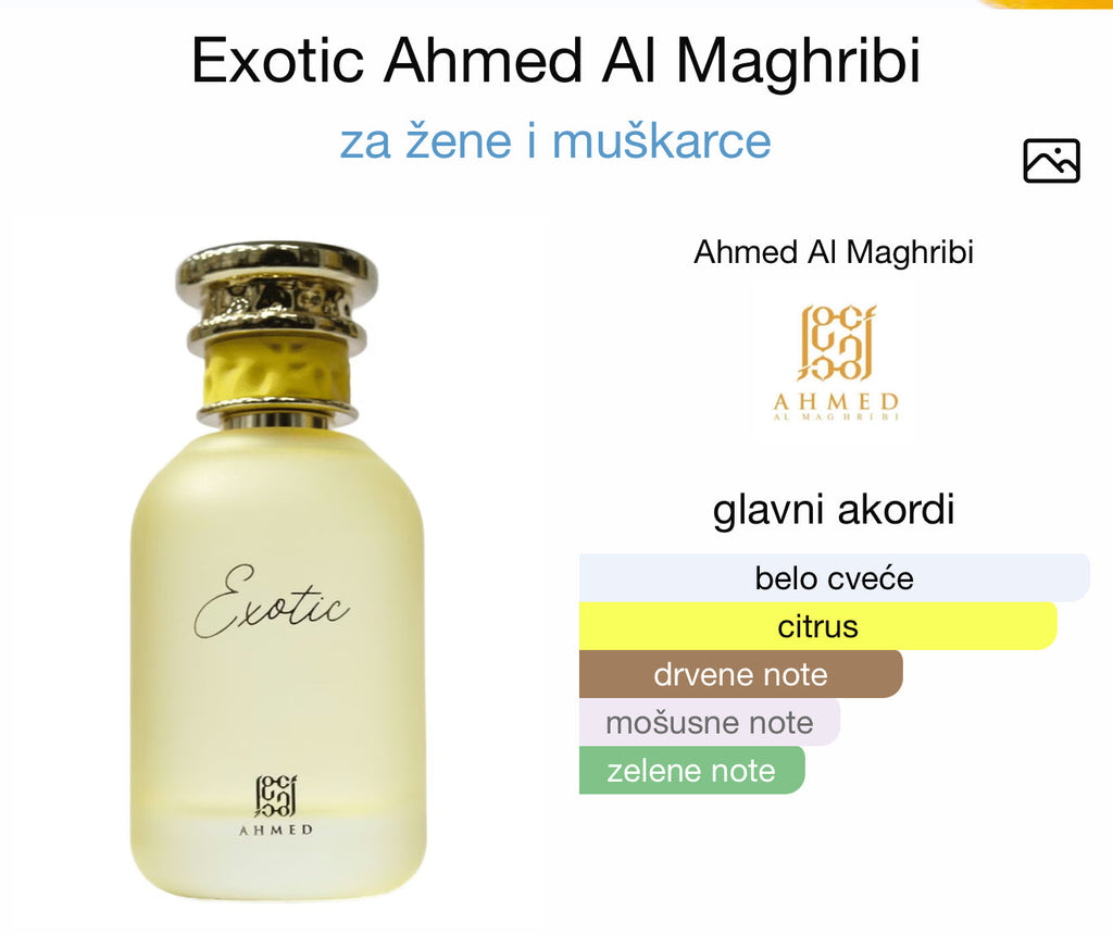 Exotic by Ahmed Al Maghribi - Zahra Dubai Parfemi