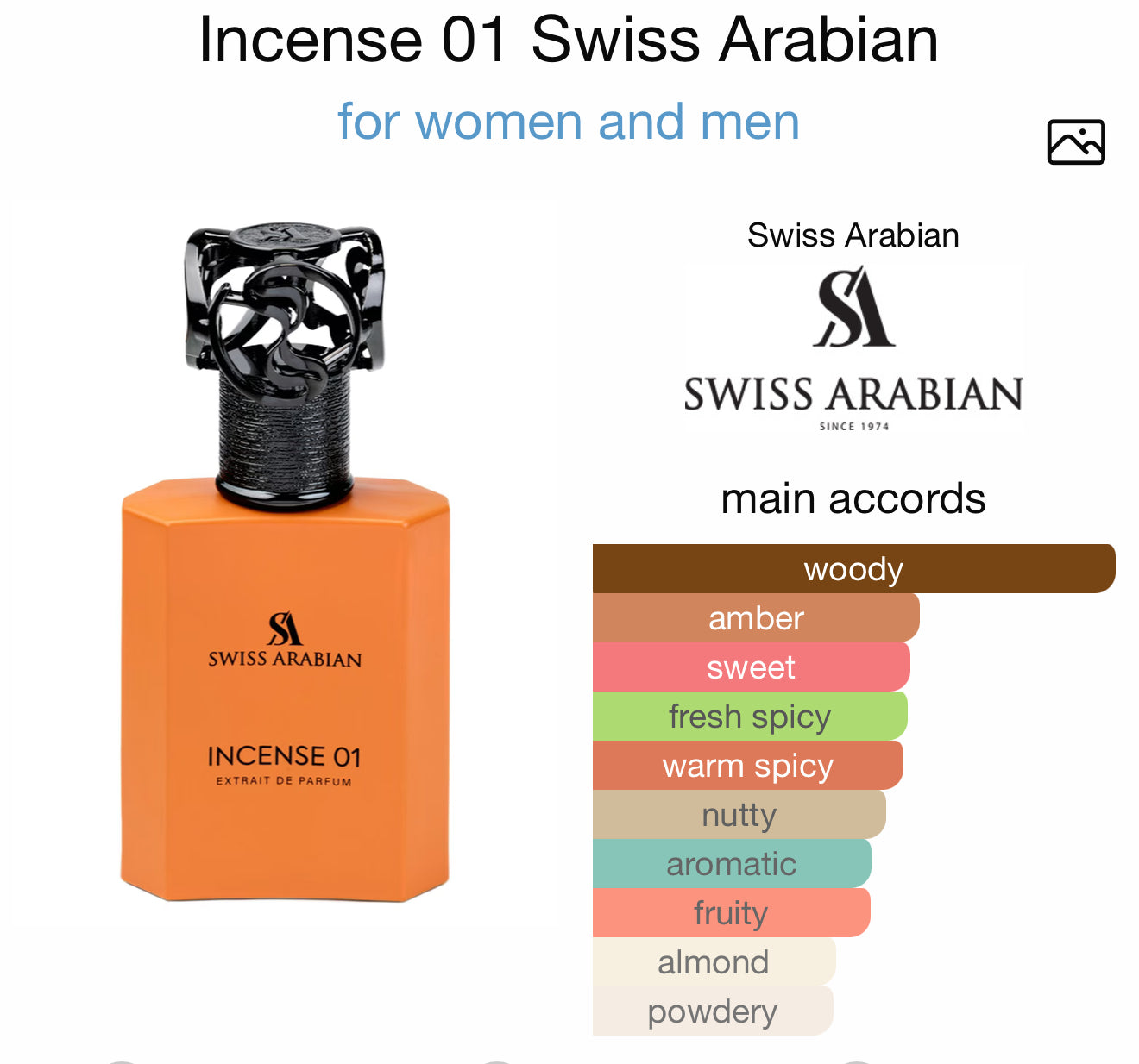 Incense 01 by Swiss Arabian - Zahra Dubai Parfemi