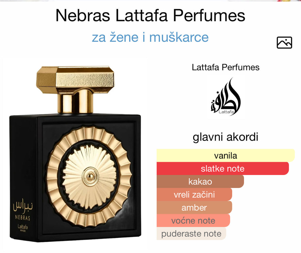 Nebras by Lattafa - Zahra Dubai Parfemi