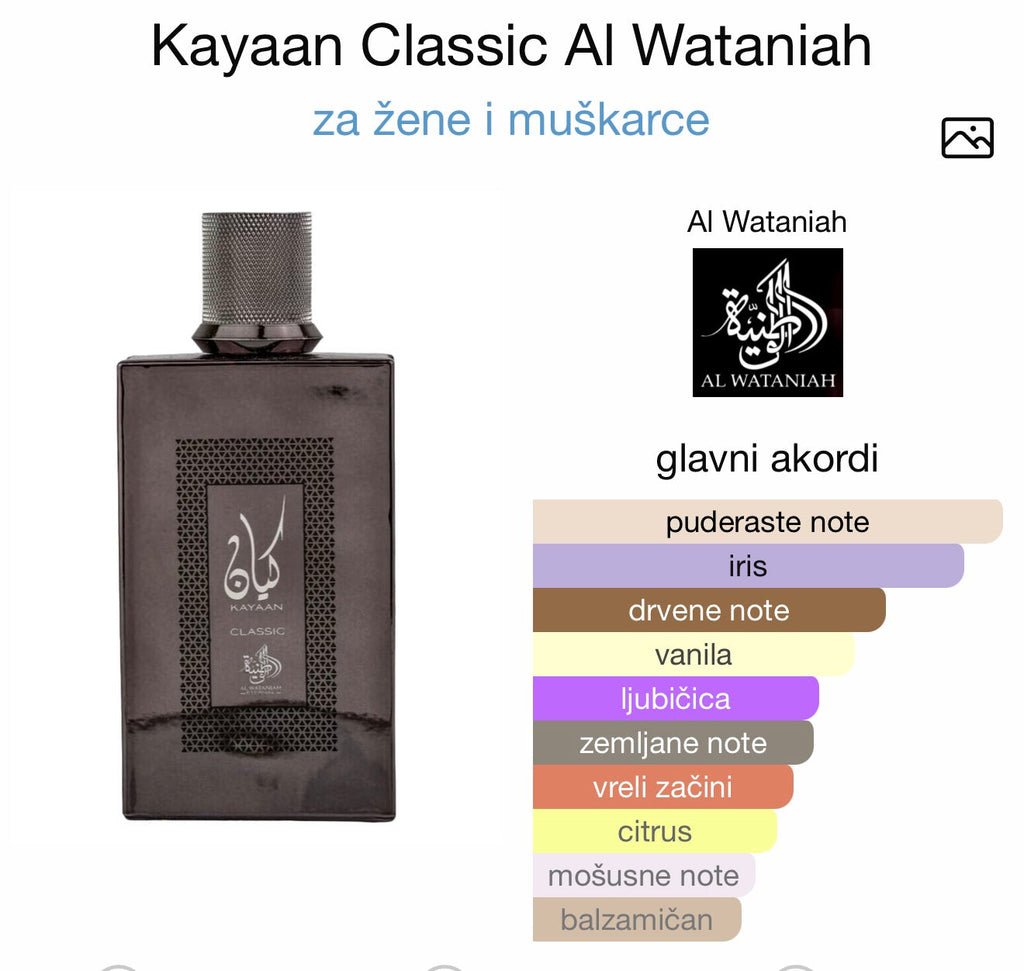 Kayaan Classic by Al Wataniah - Zahra Dubai Parfemi