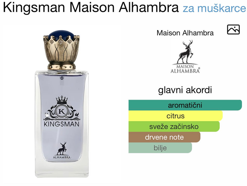 Kingsman by Maison Alhambra - Zahra Dubai Parfemi