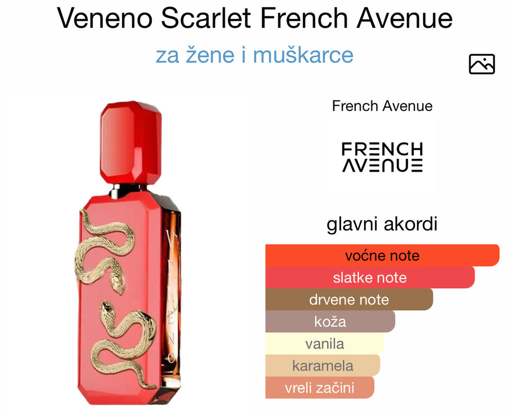 VENENO Scarlet by French Avenue - Zahra Dubai Parfemi
