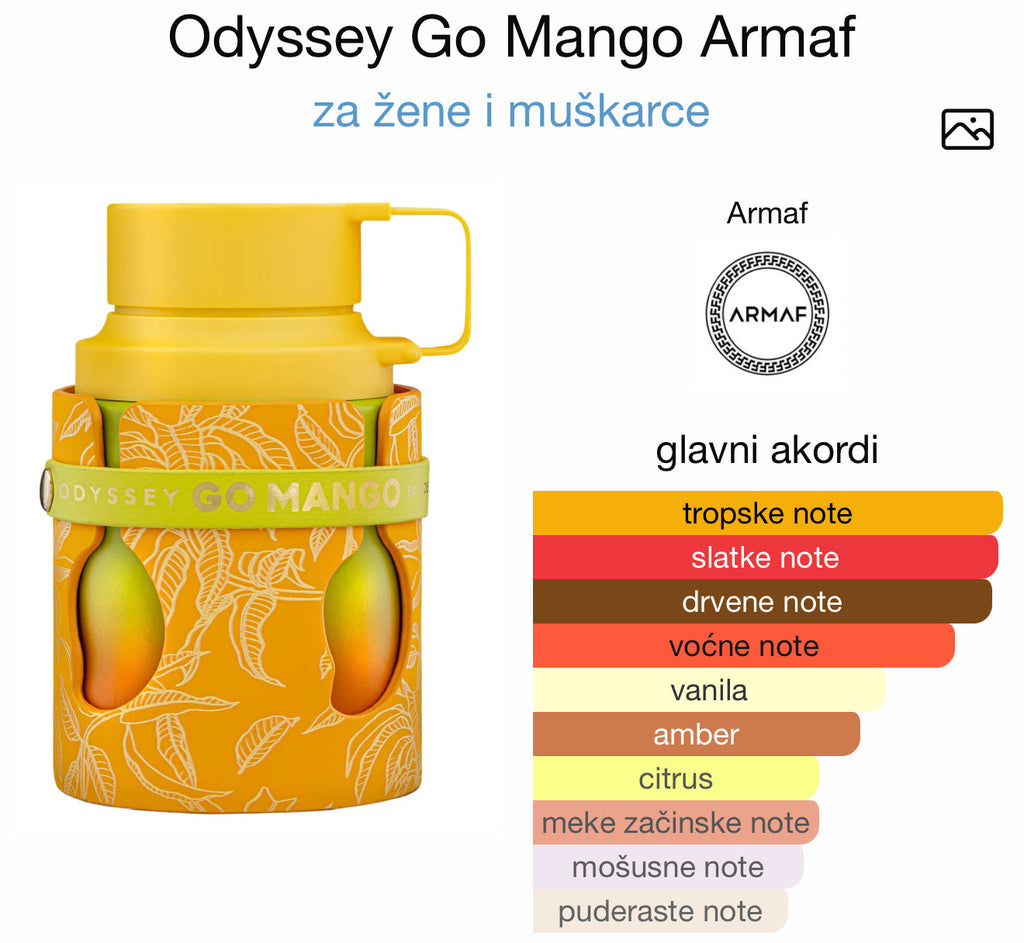 Odyysey Go Mango by Armaf - Zahra Dubai Parfemi