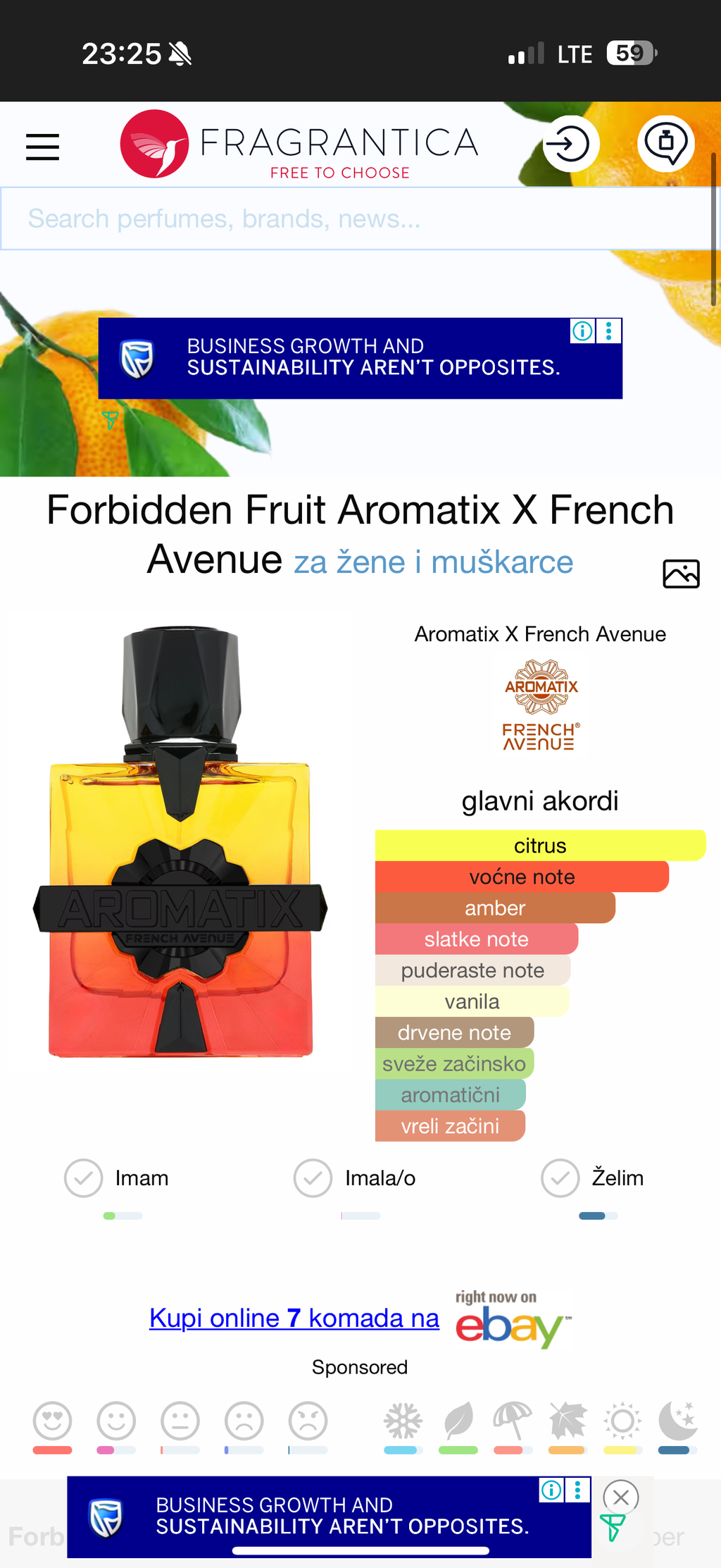 Aromatix Forbidden Fruit by French Avenue - Zahra Dubai Parfemi